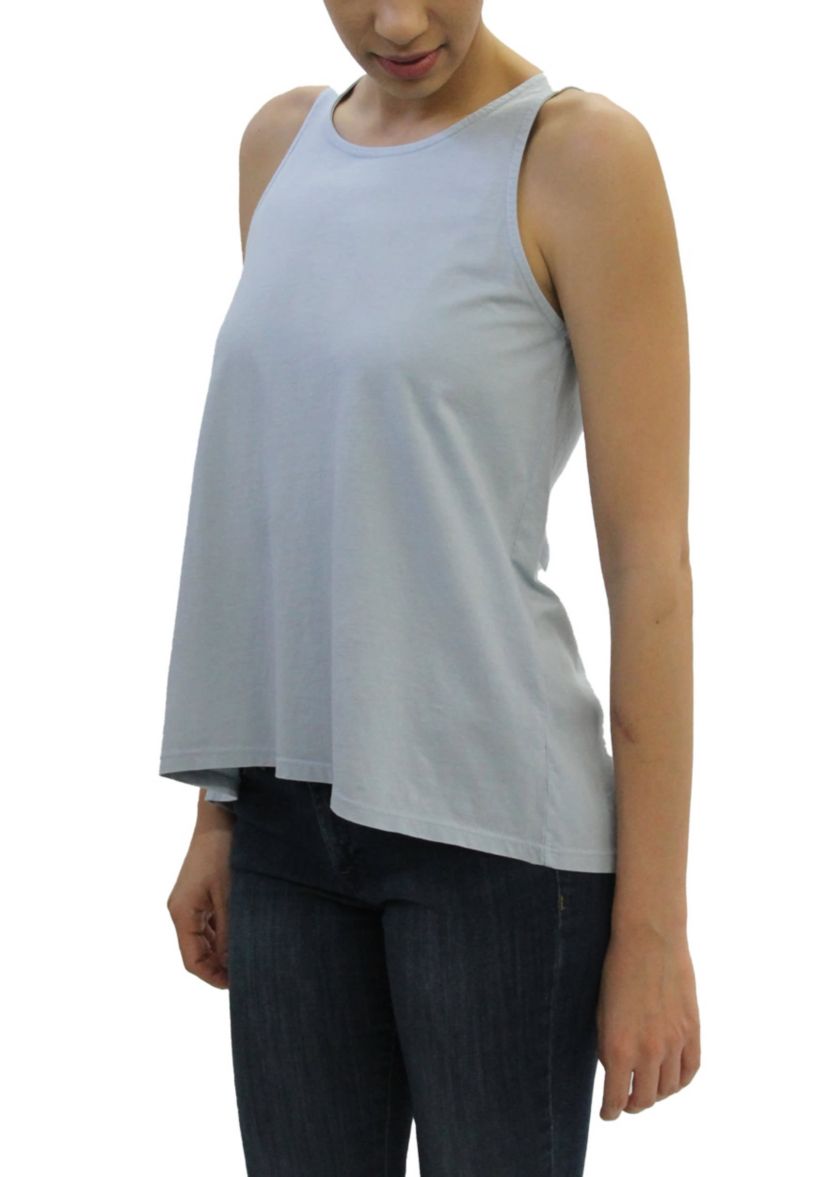 Cotton Jersey Keyhole Back Tank