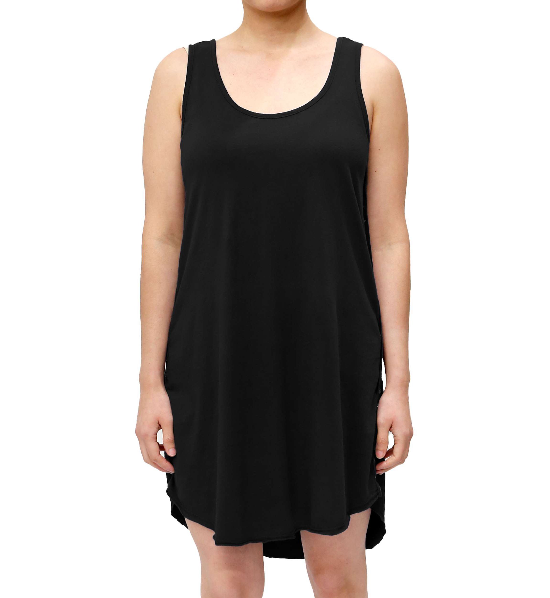 Cotton Jersey Hi Lo Eyelet Tank