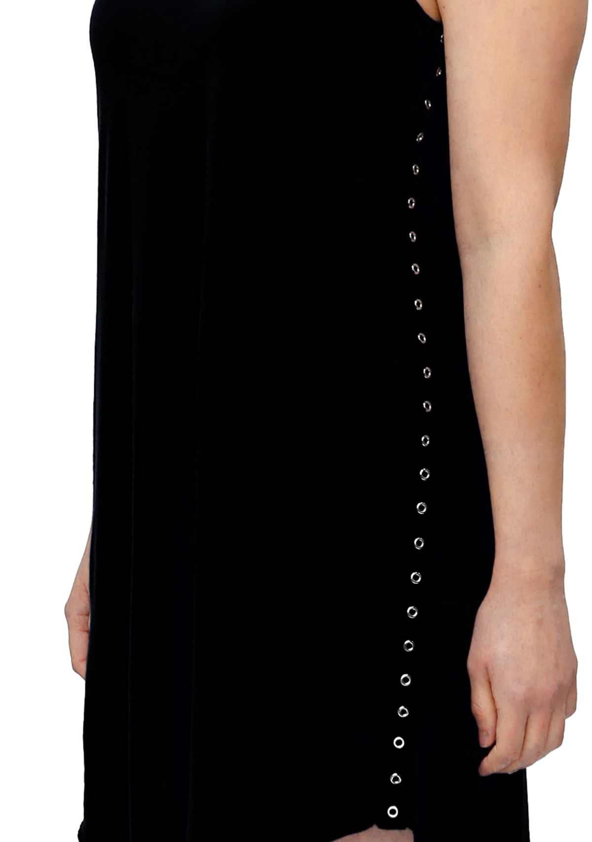 Cotton Jersey Hi Lo Eyelet Tank