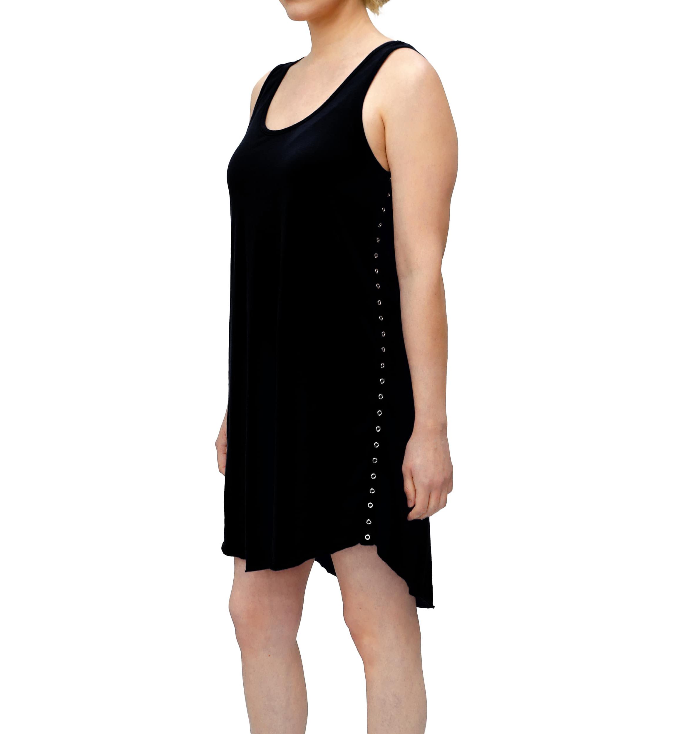 Cotton Jersey Hi Lo Eyelet Tank