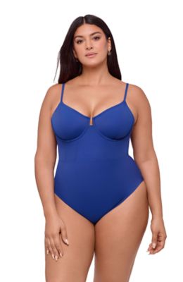 S3 Apparel Women's Supportive and Sculpting Corset Underwire One-Piece Swimsuit