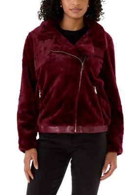 Nina Leonard Women's Faux Fur Jacket, XL