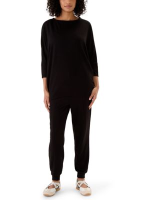 Nina Leonard Women's 2-Piece Dolman Top and Harem Pants Set