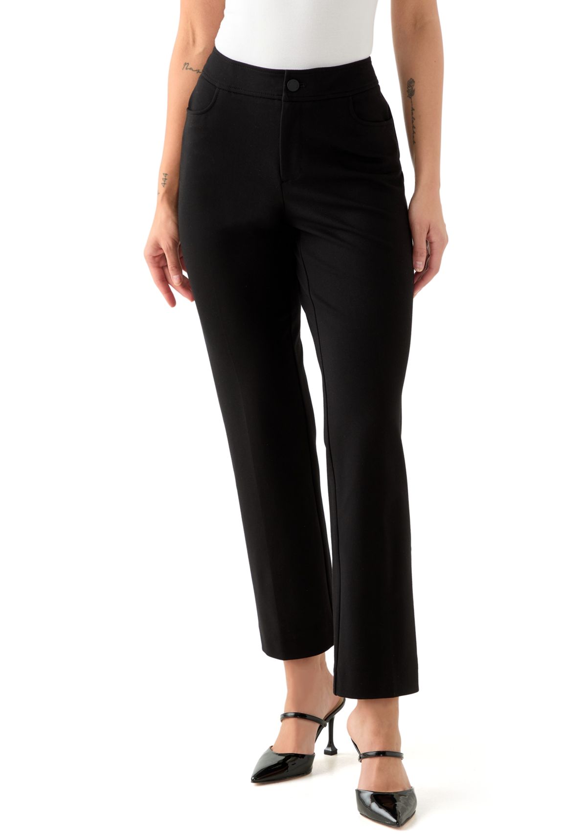 Petite Bootleg Compression Pants