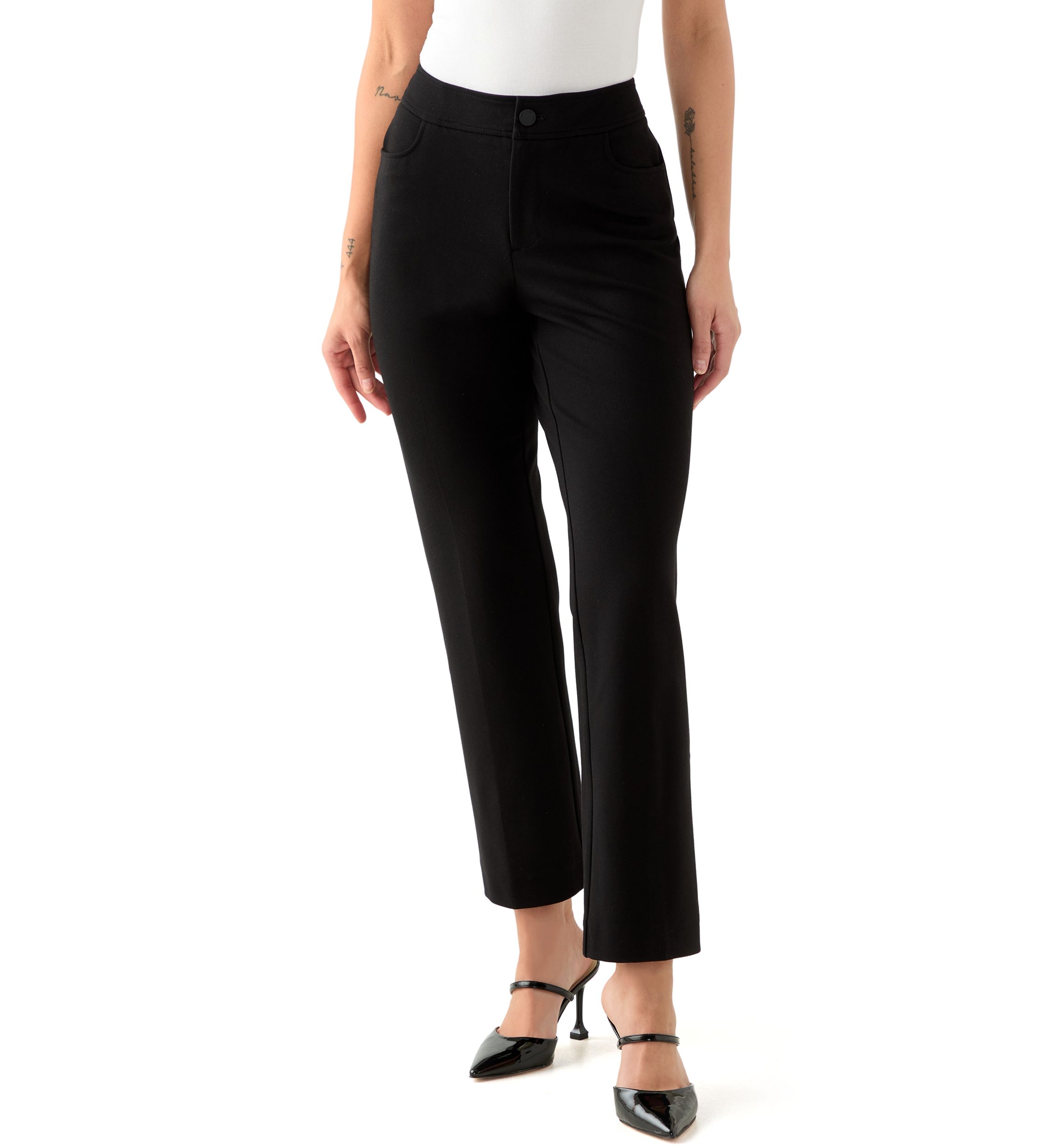 Petite Bootleg Compression Pants