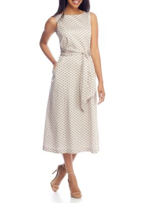 Anne Klein Midi Dress with Sash | belk