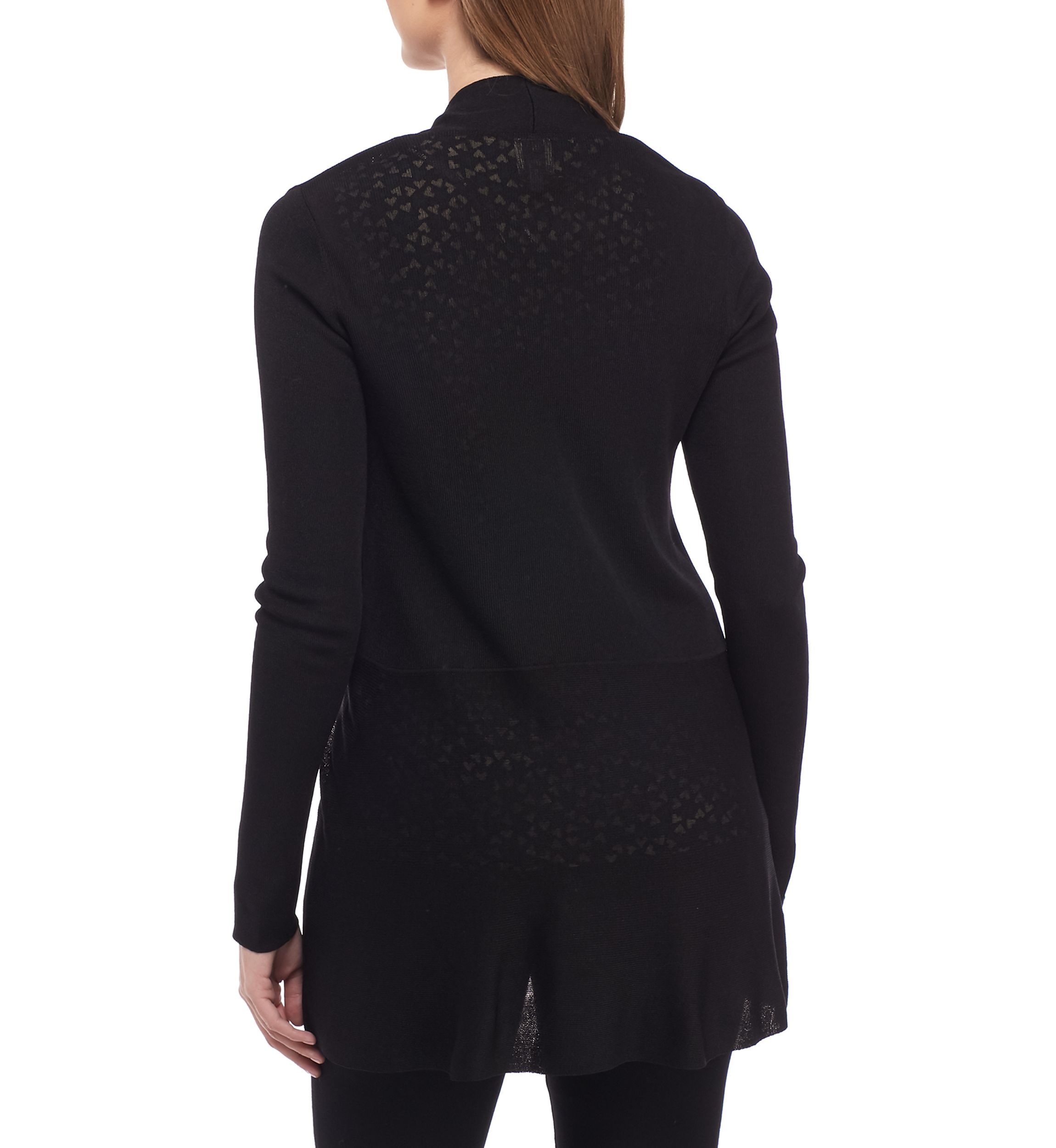 Long Cardigan with Waist Seam