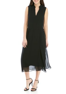 Anne Klein Solid Drawstring Dress | belk