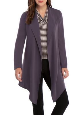 anne klein novelty plaid jacke