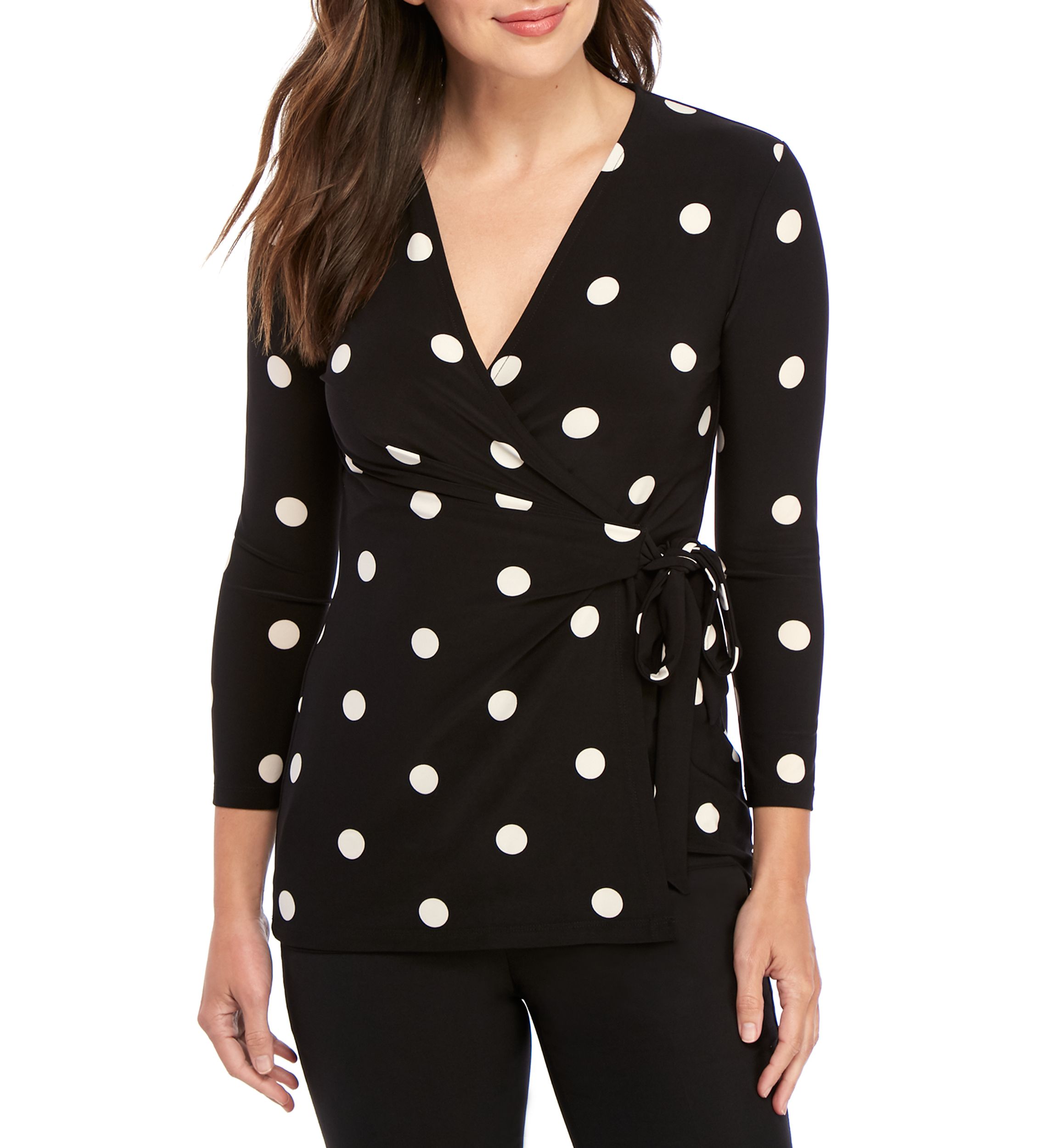 Dot ITY Wrap Top