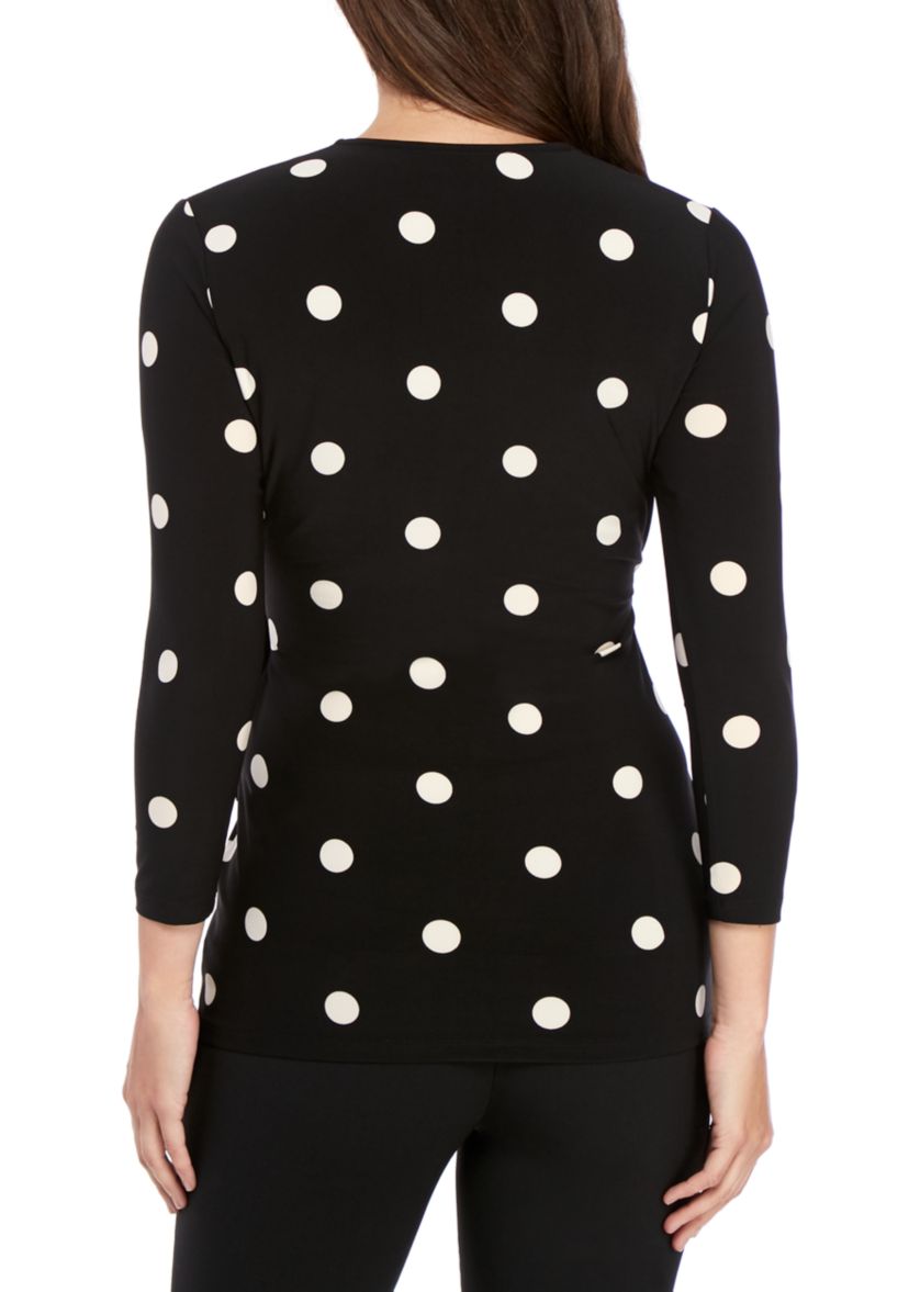 Dot ITY Wrap Top