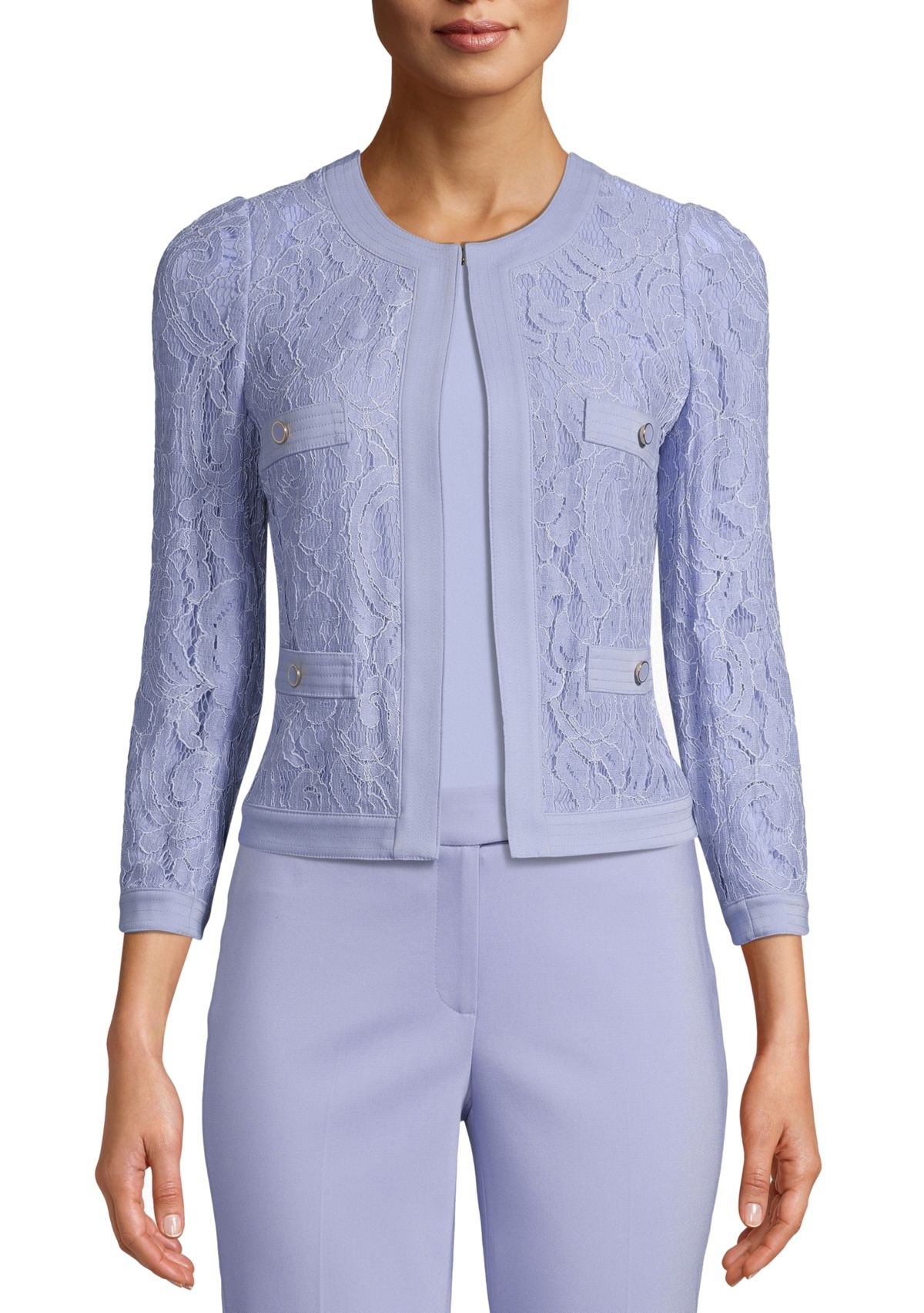 Womens Framed Lace Jacket