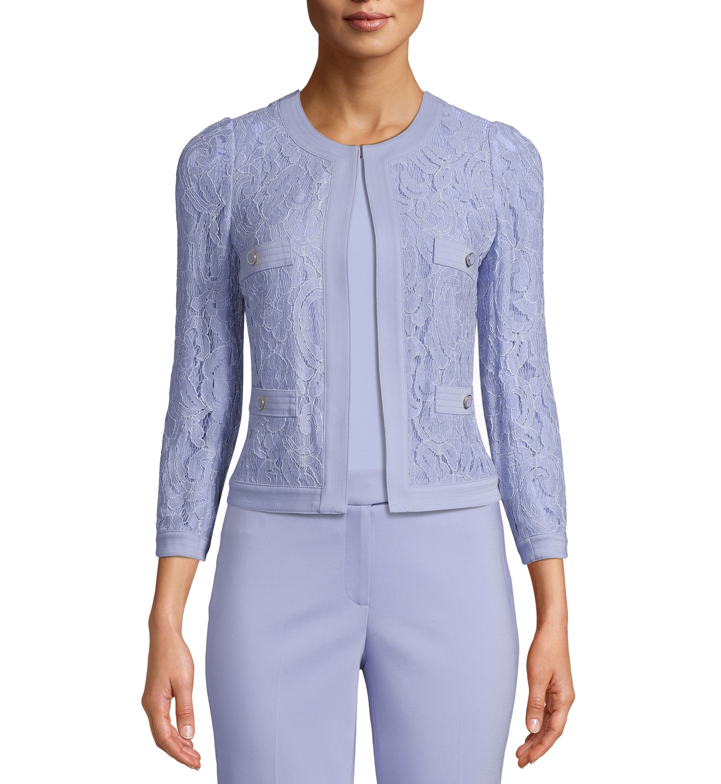 Womens Framed Lace Jacket