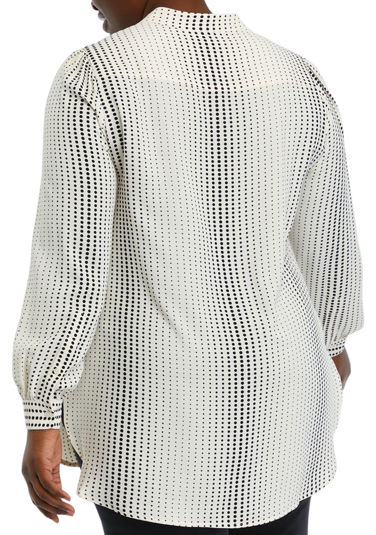Plus Size Printed Popover Tunic