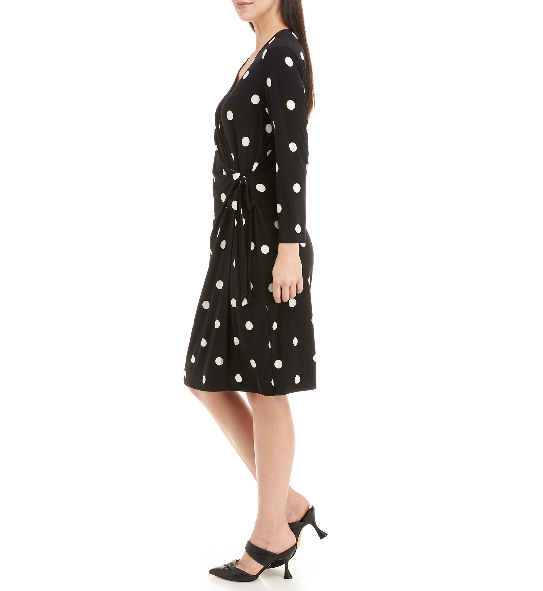 Petite Printed Classic Wrap Dress