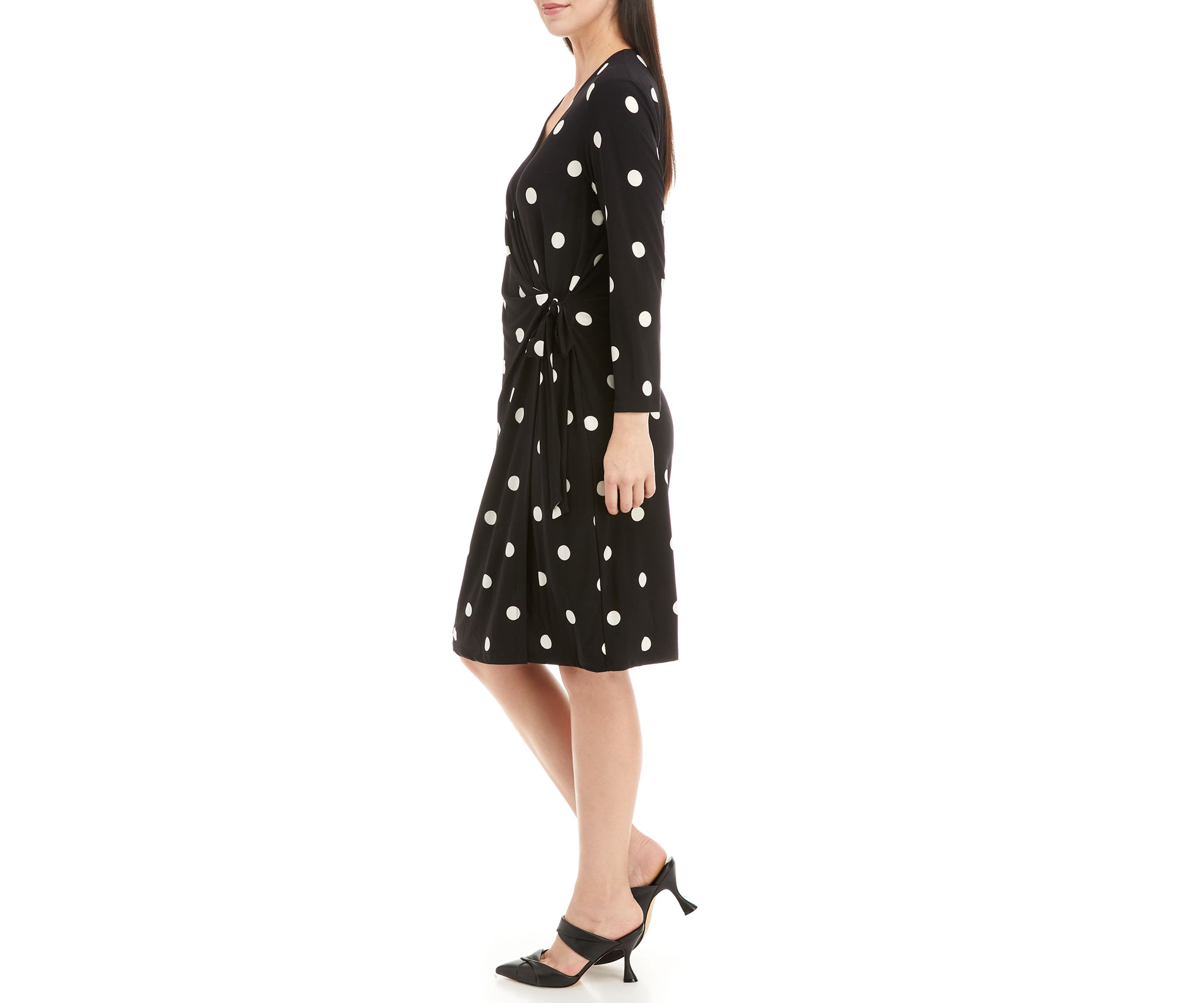 Petite Printed Classic Wrap Dress
