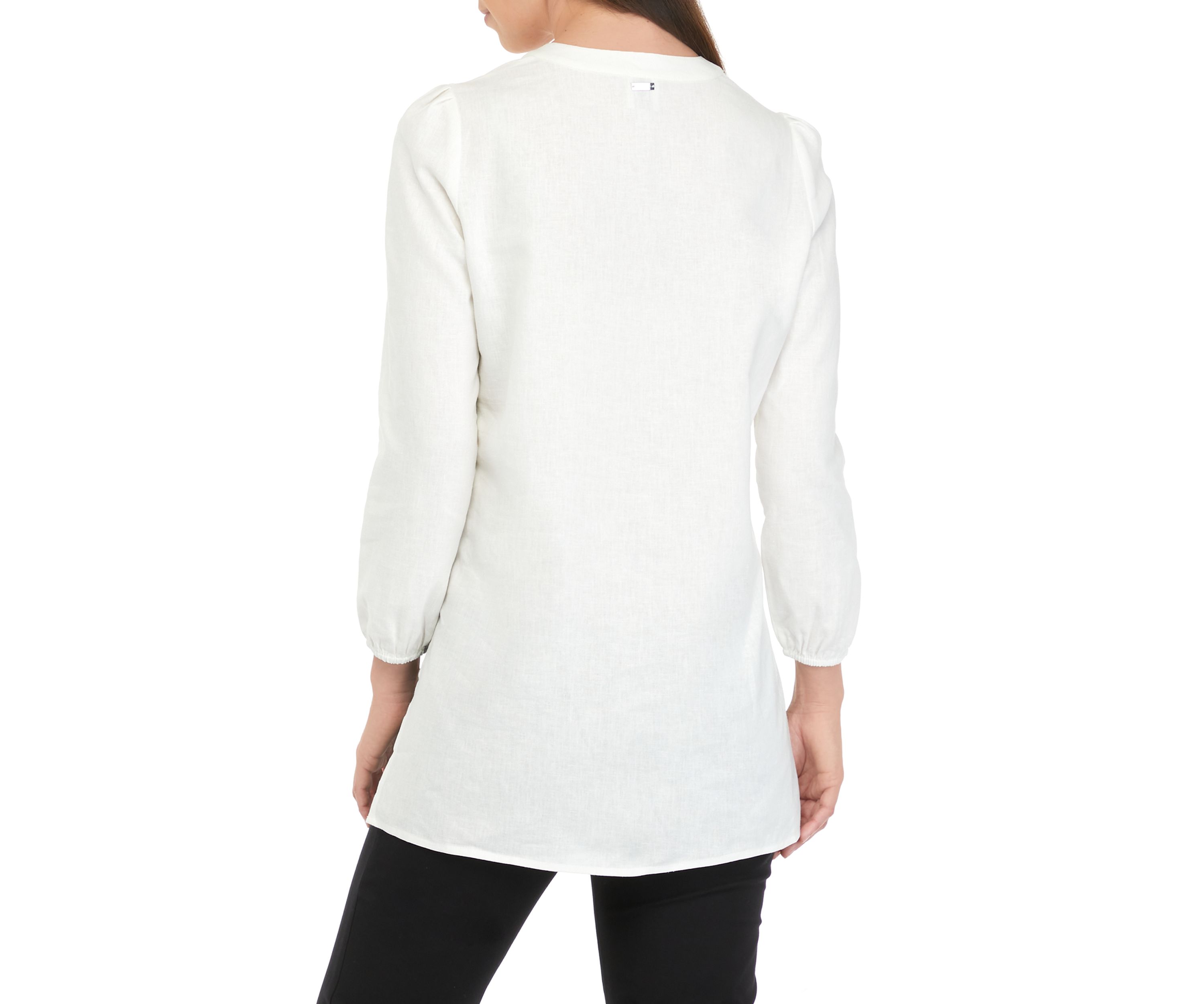 Womens Extended Split Neck Tunic 