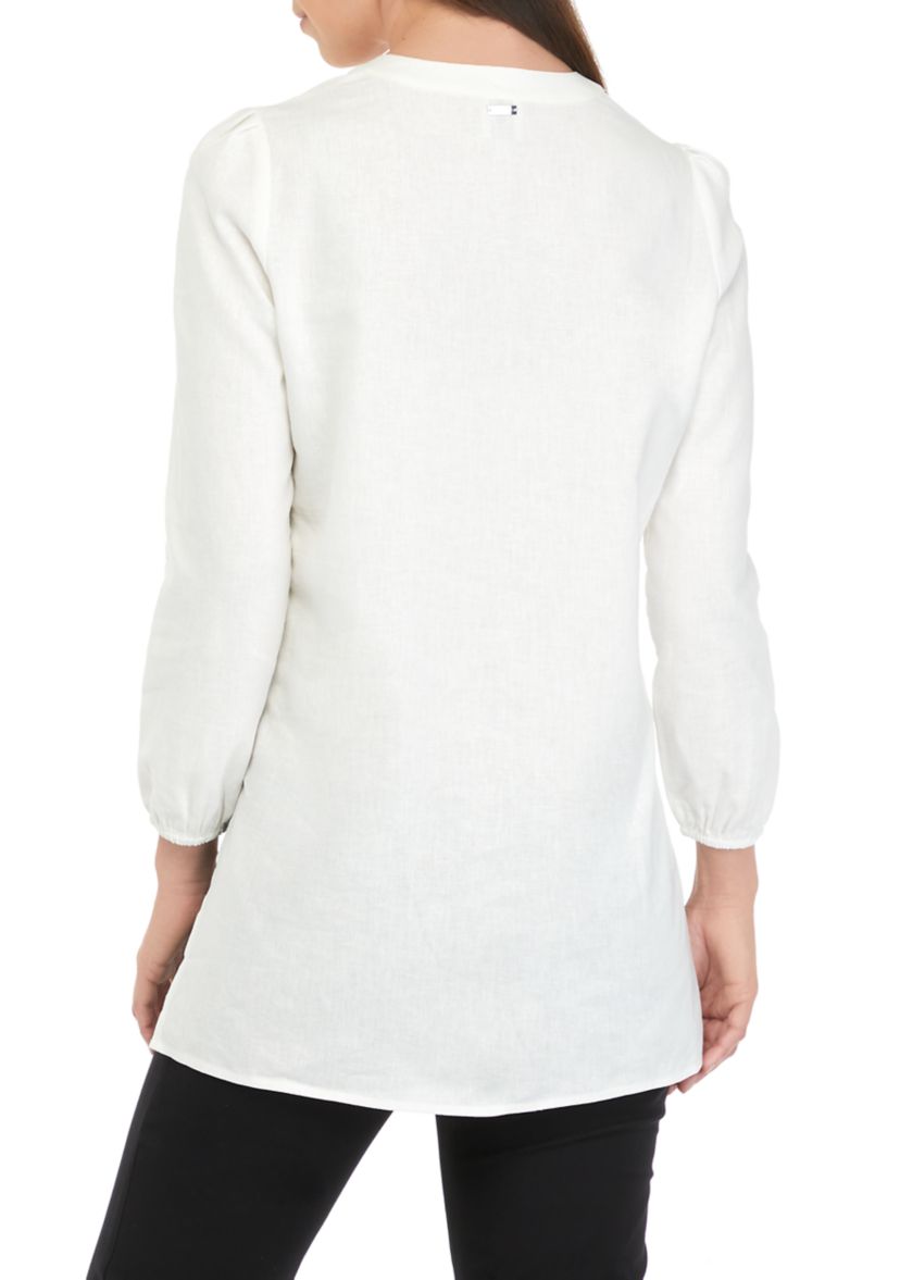 Womens Extended Split Neck Tunic 