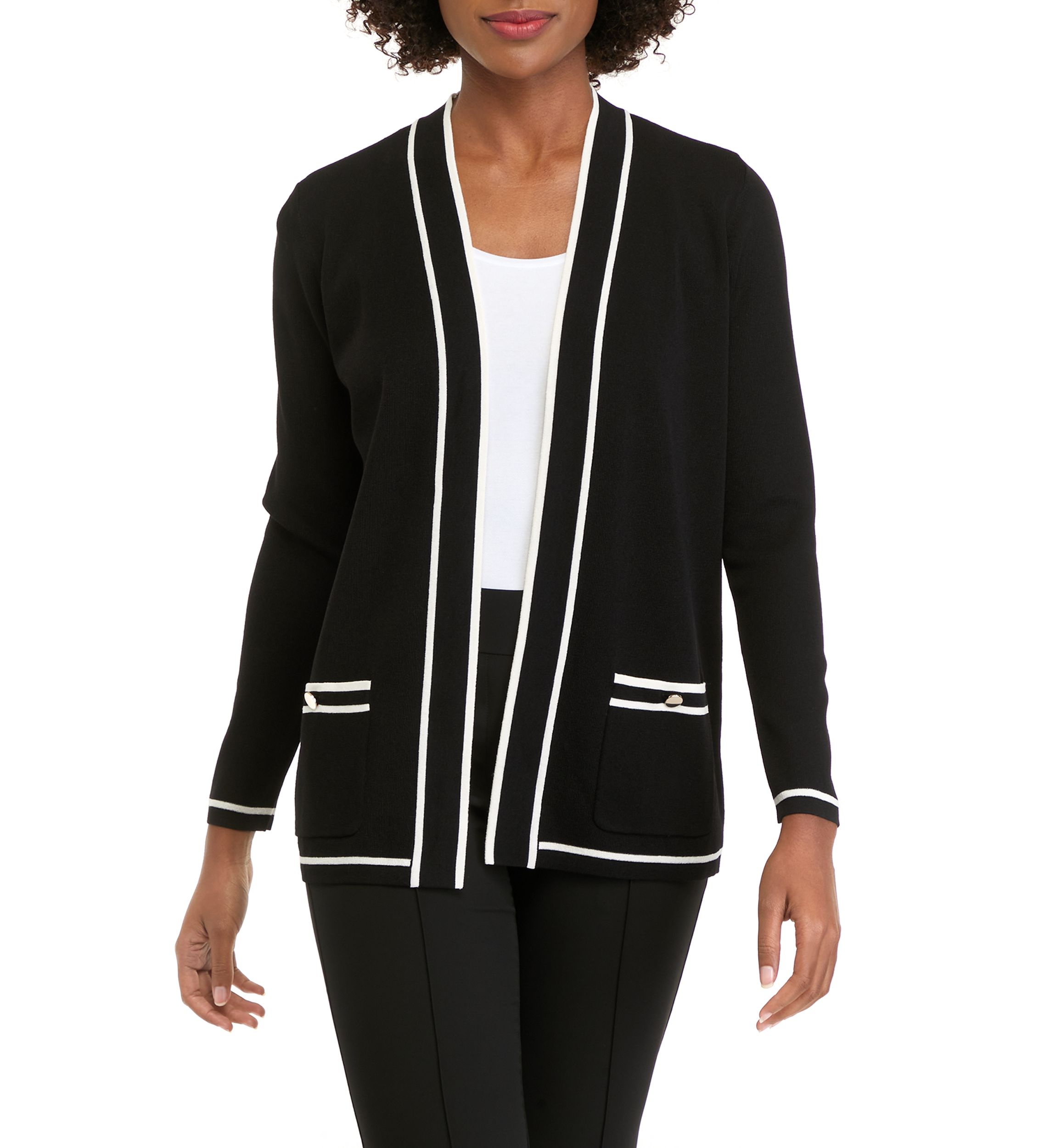 Womens Malibu Cardigan with Tipping