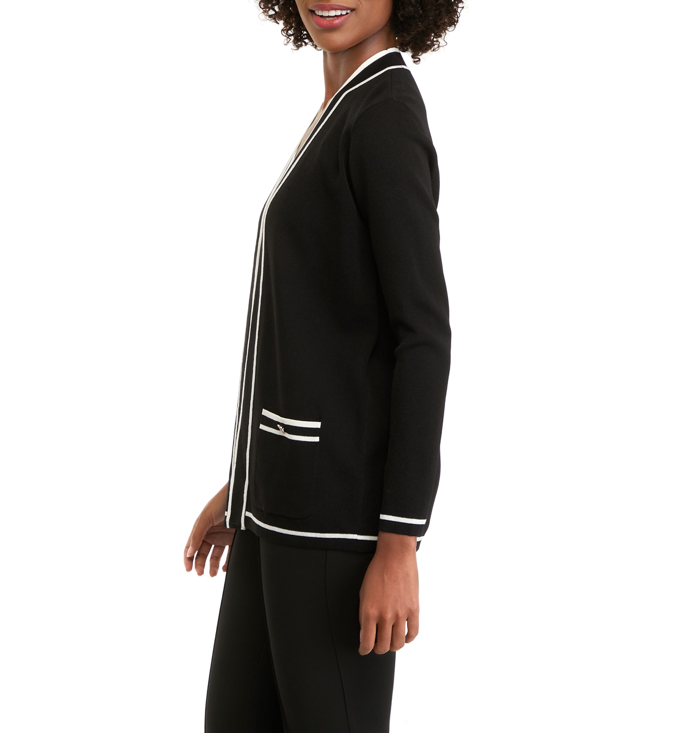 Womens Malibu Cardigan with Tipping