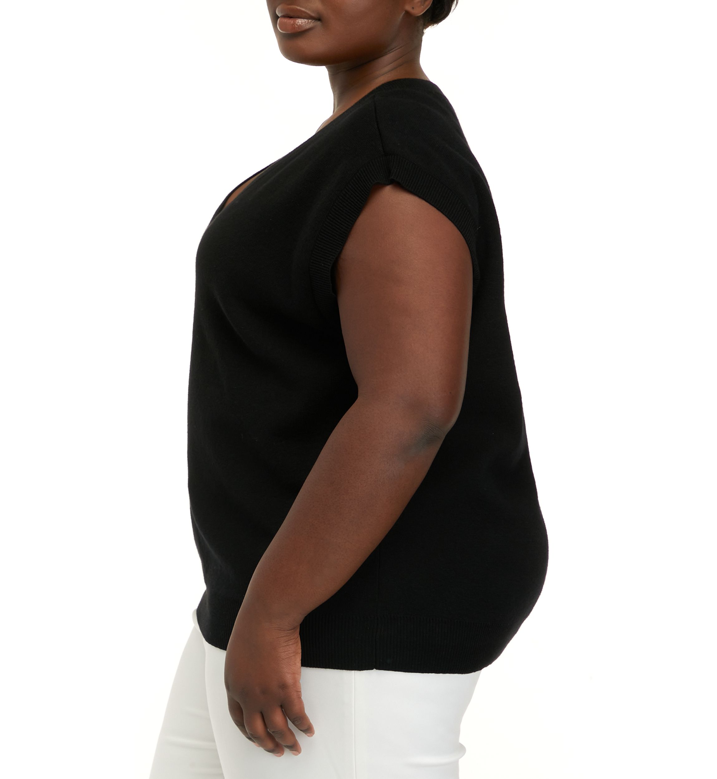Plus Size Milano Stitch Sweater Vest