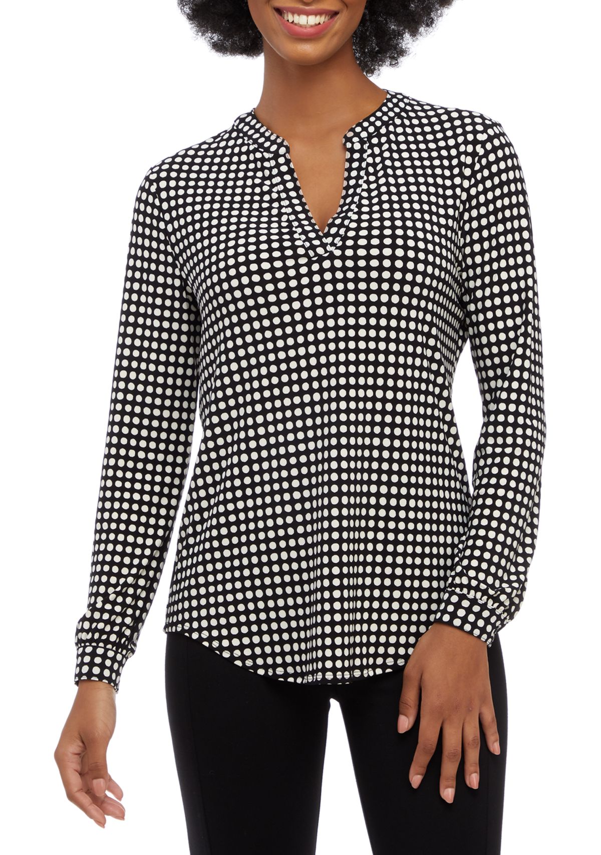 Womens Pearly Dot Blouse