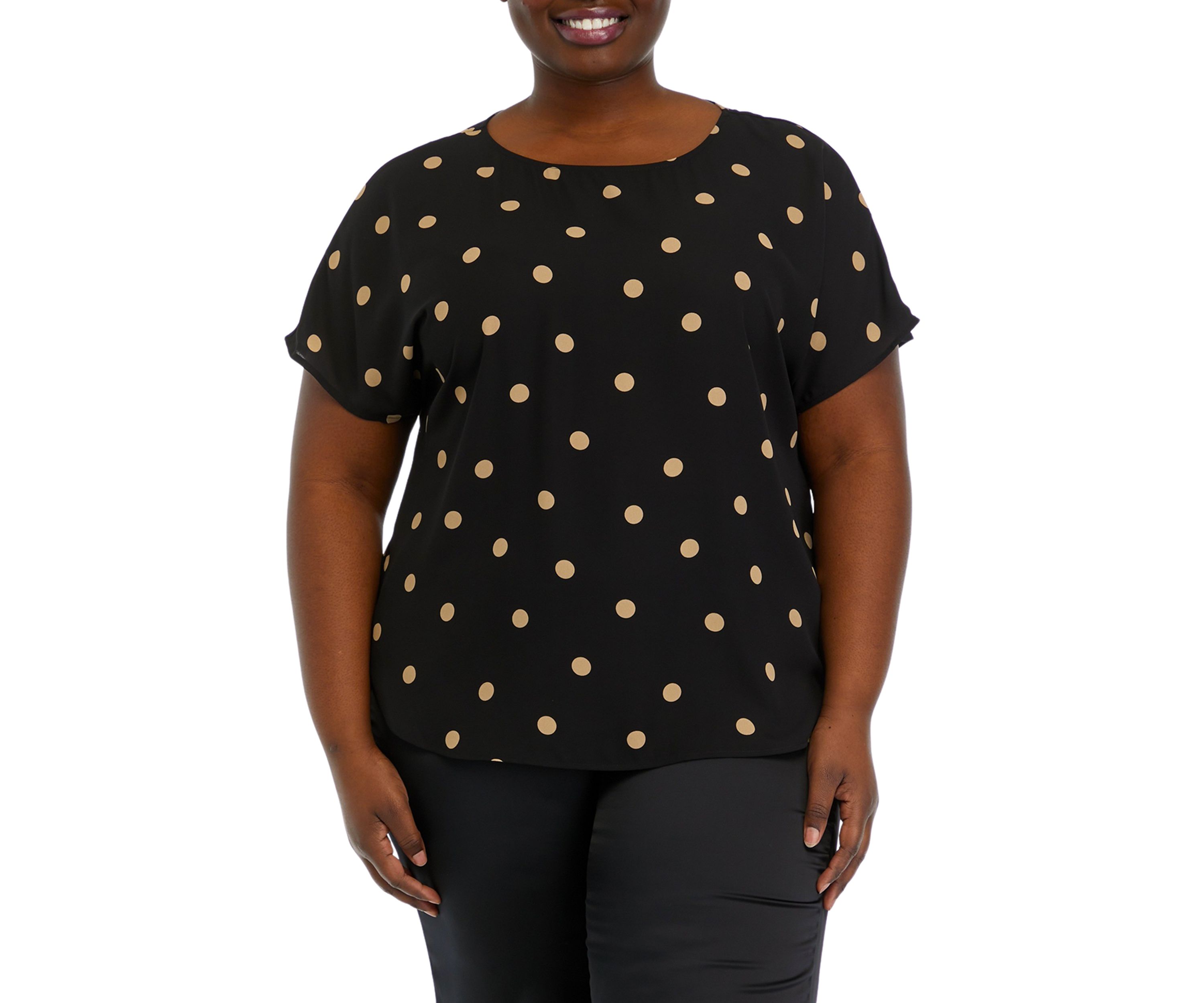 Plus Size Large Dot Top