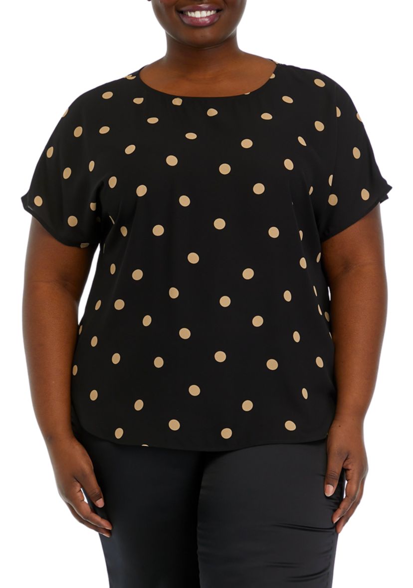 Plus Size Large Dot Top