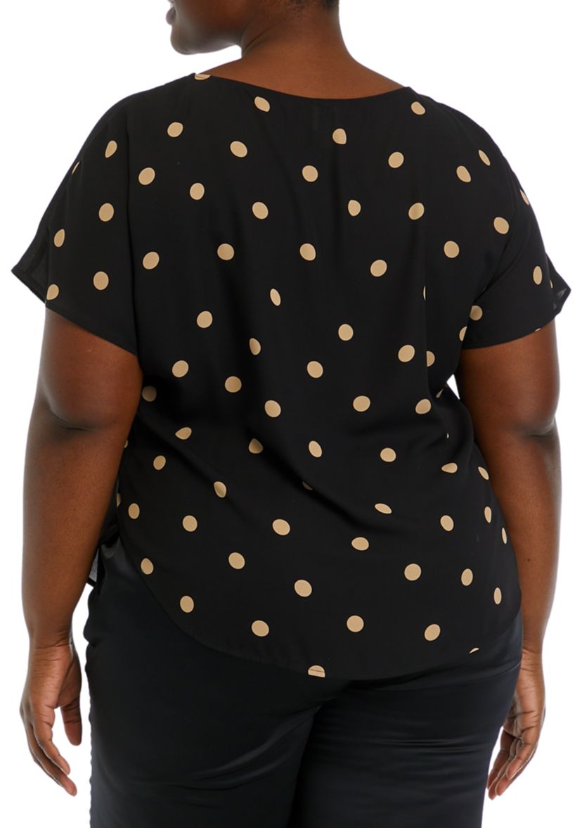 Plus Size Large Dot Top
