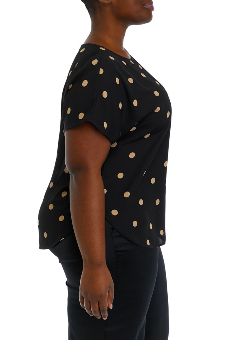 Plus Size Large Dot Top