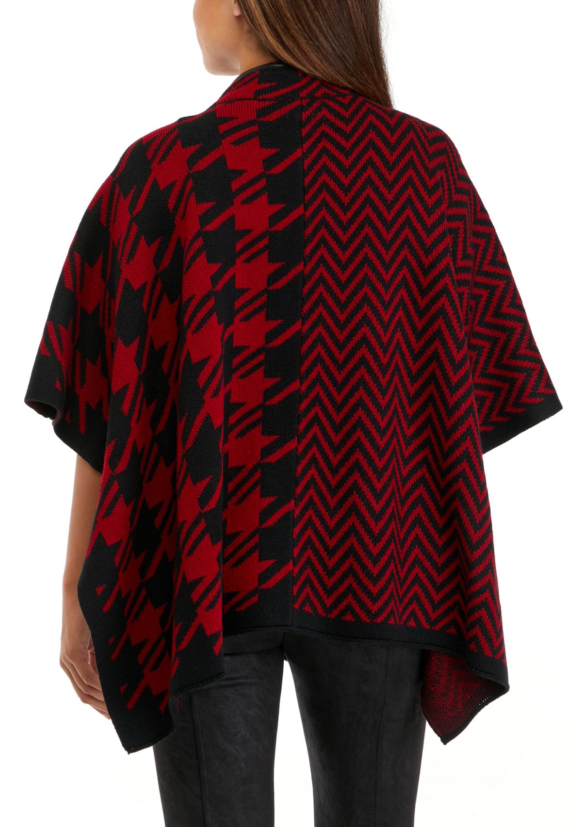 Petite Pattern Zip Front Cape