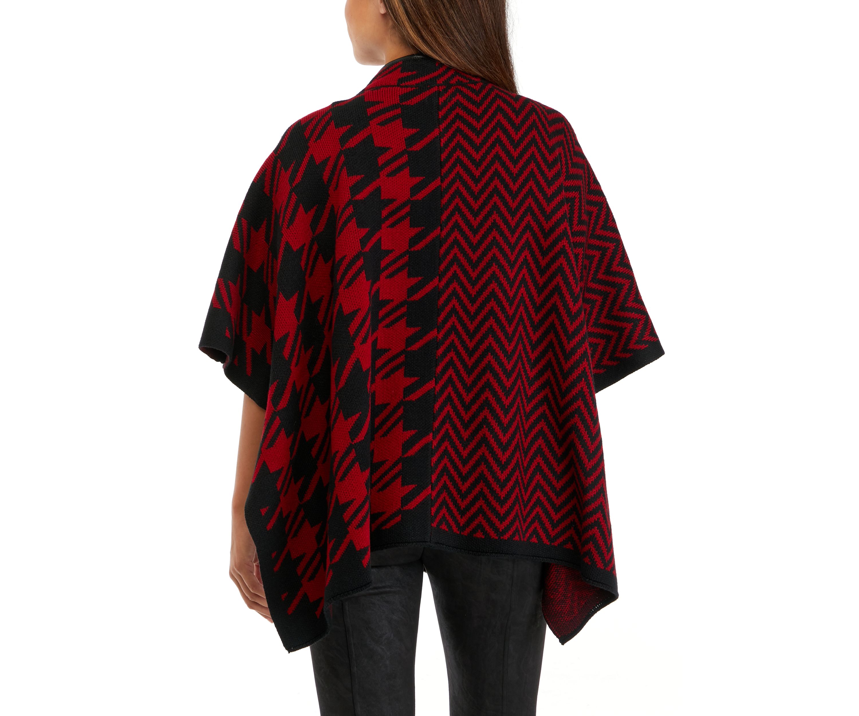 Petite Pattern Zip Front Cape