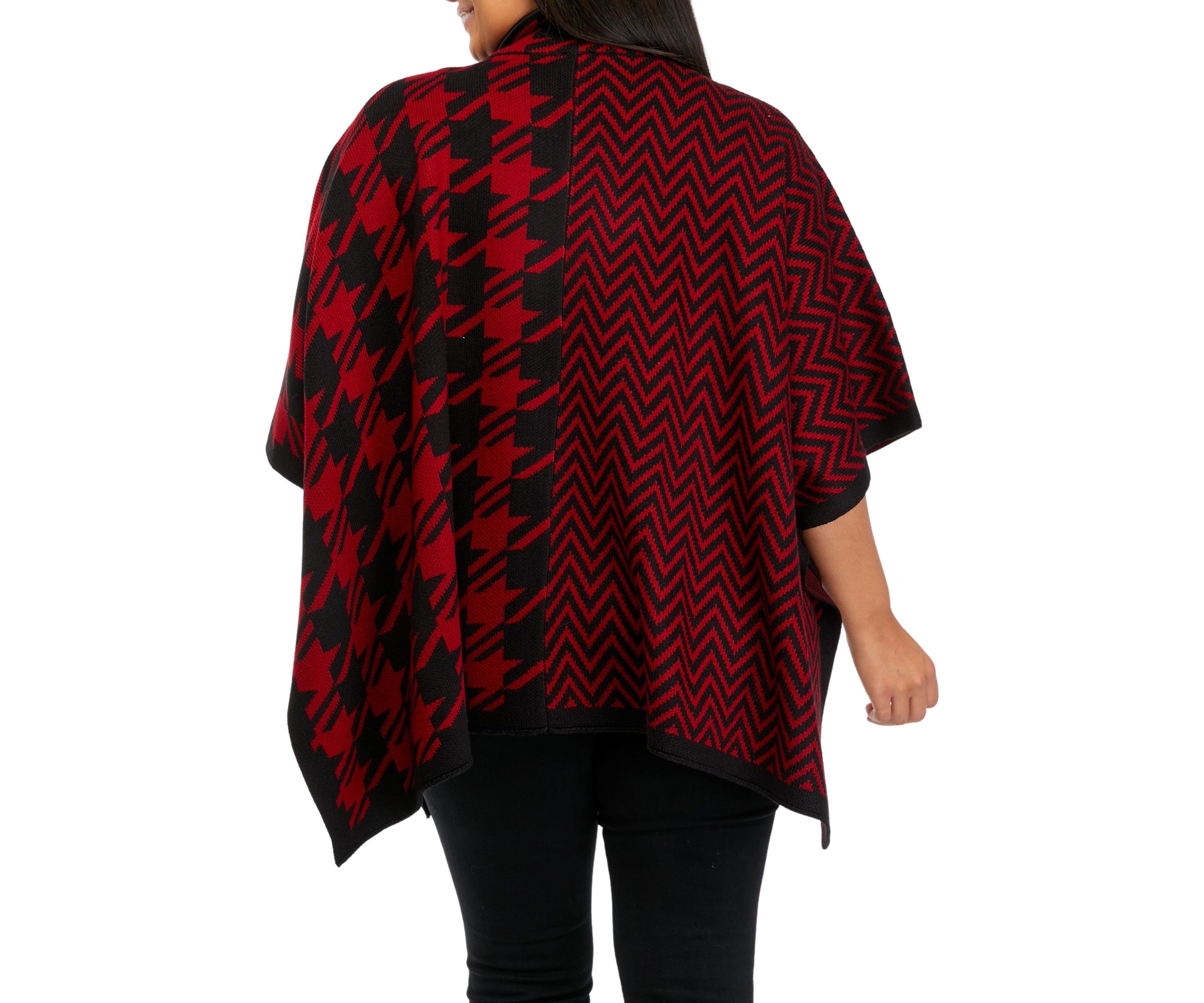Plus Size Pattern Zip Front Cape