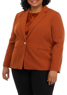 Anne klein one hot sale button blazer