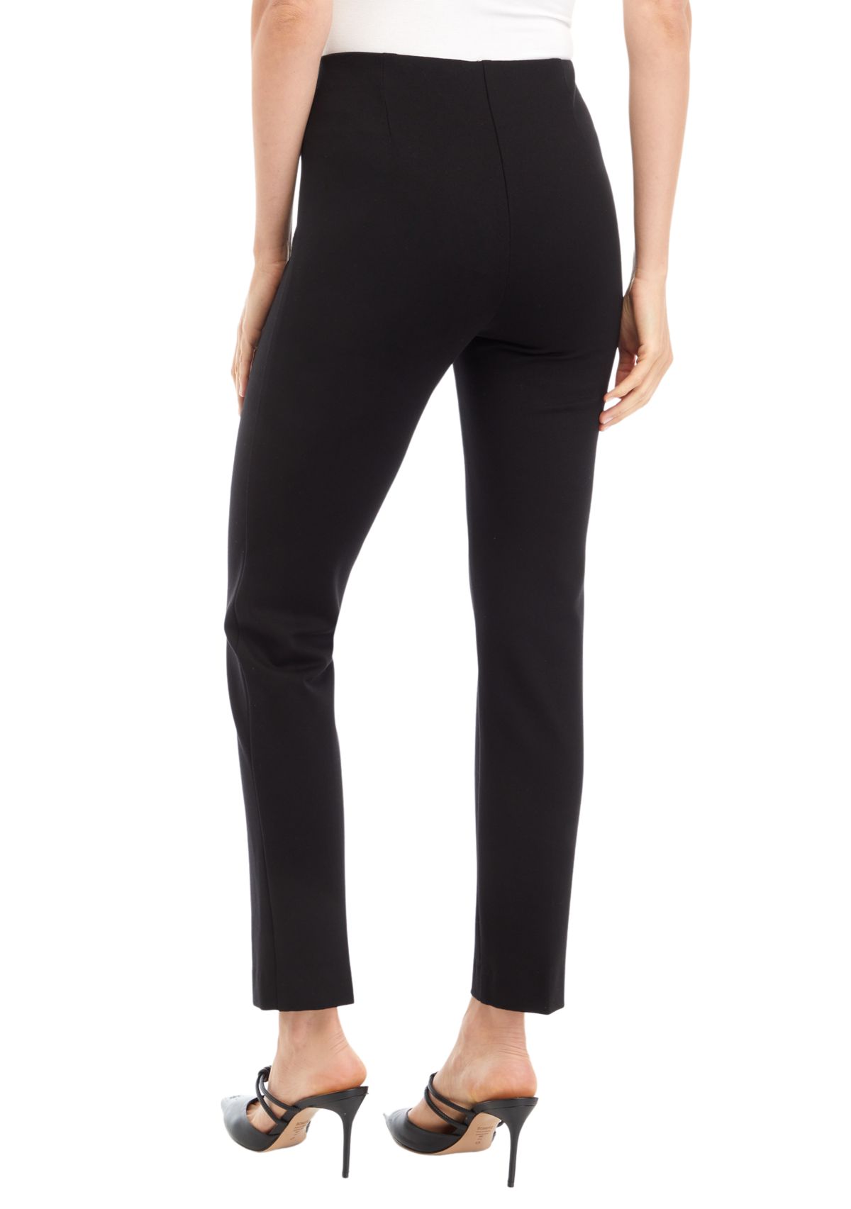 Womens Pull On Hollywood Waist Slim Ankle Pants