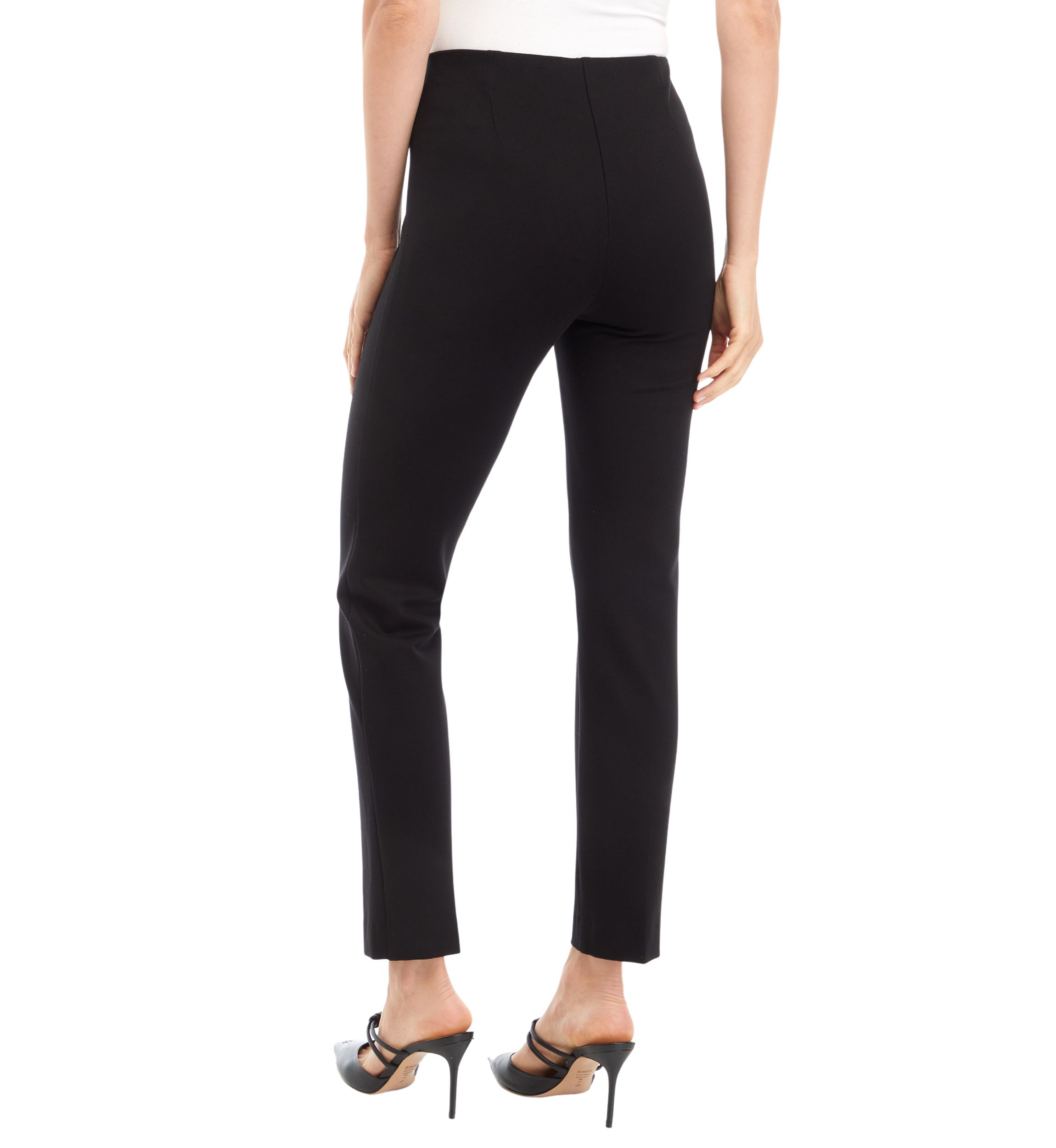 Womens Pull On Hollywood Waist Slim Ankle Pants