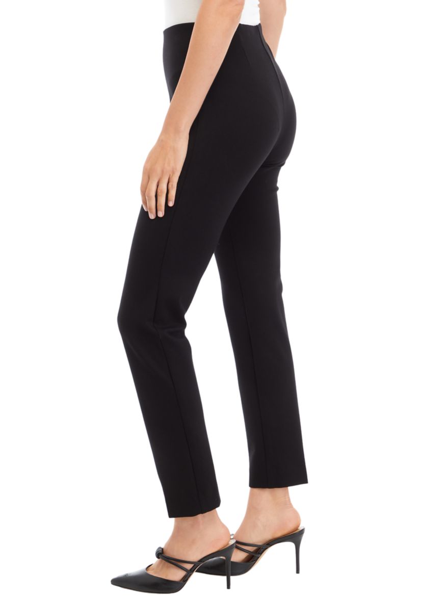 Womens Pull On Hollywood Waist Slim Ankle Pants