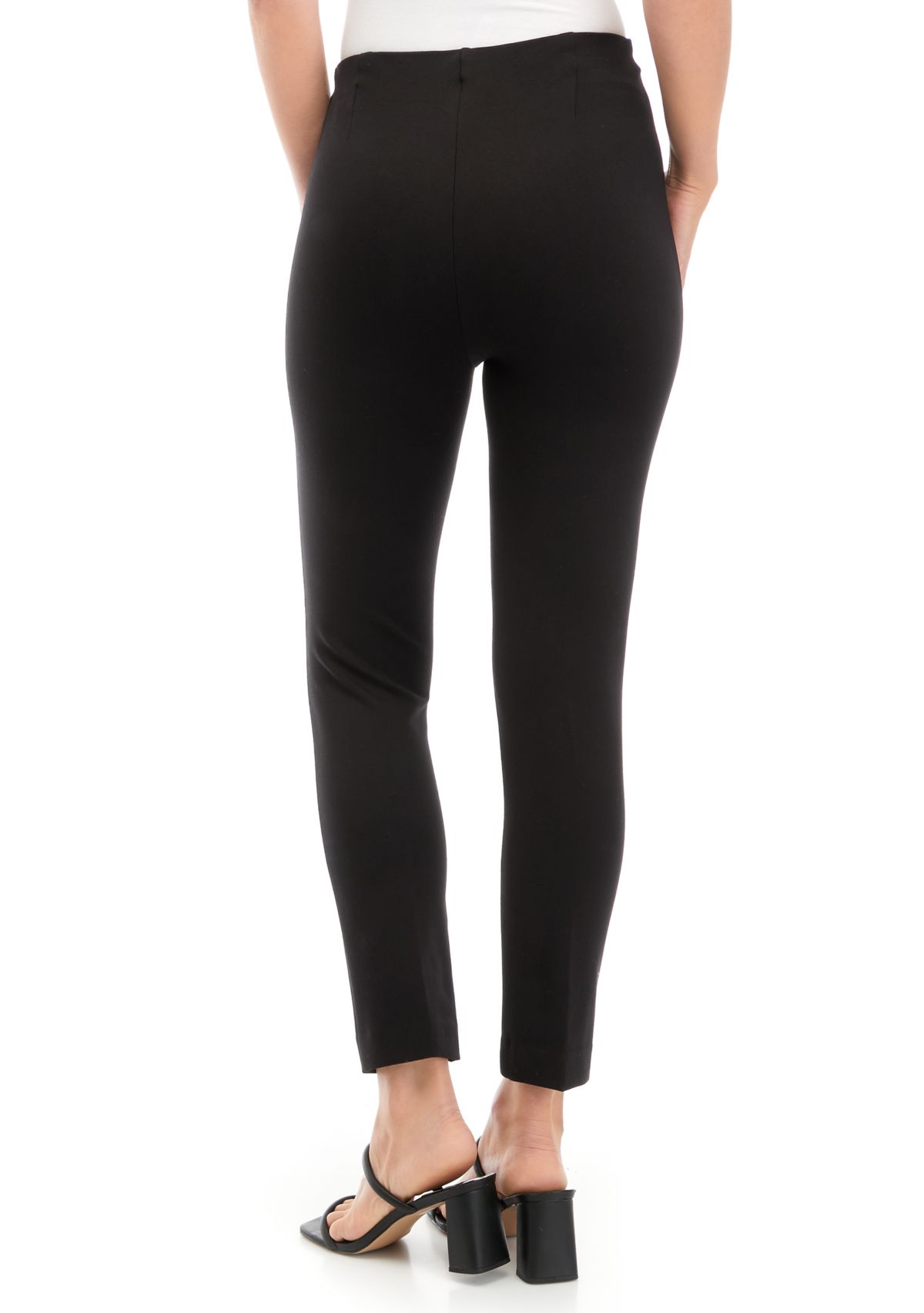 Petite Pull On Hollywood Waist Slim Ankle Pants 