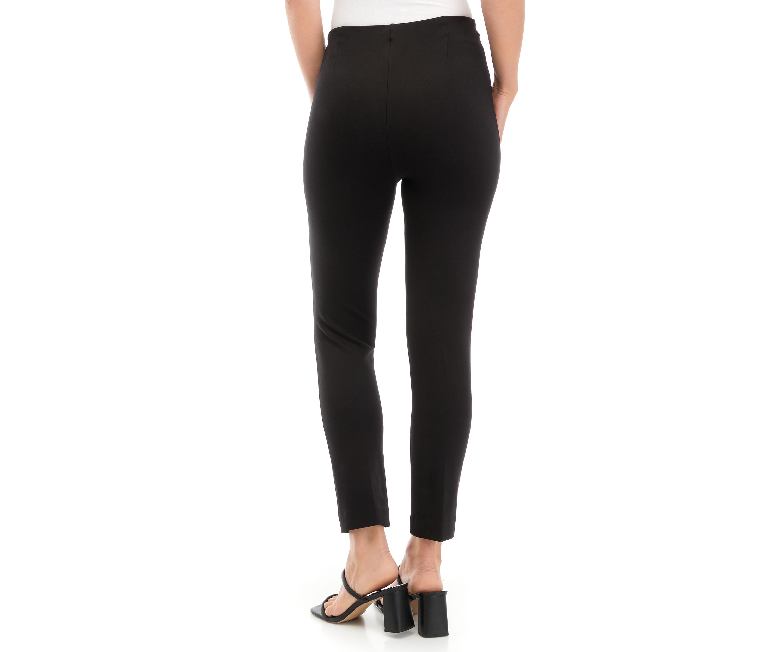 Petite Pull On Hollywood Waist Slim Ankle Pants 