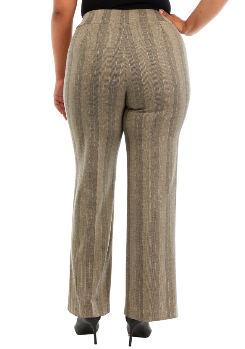 Plus Size Pull On Wide Leg Pants