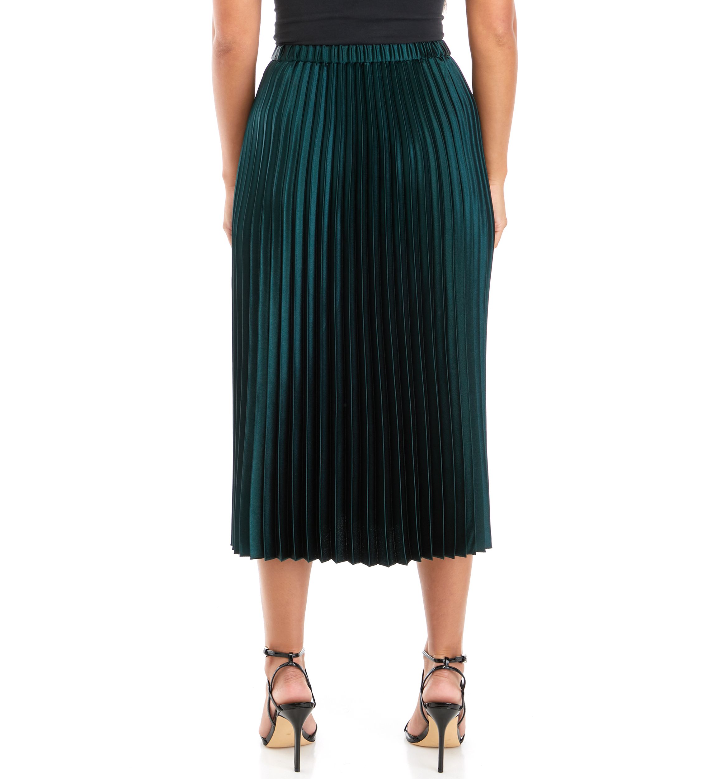 Petite Pull On Pleated Skirt