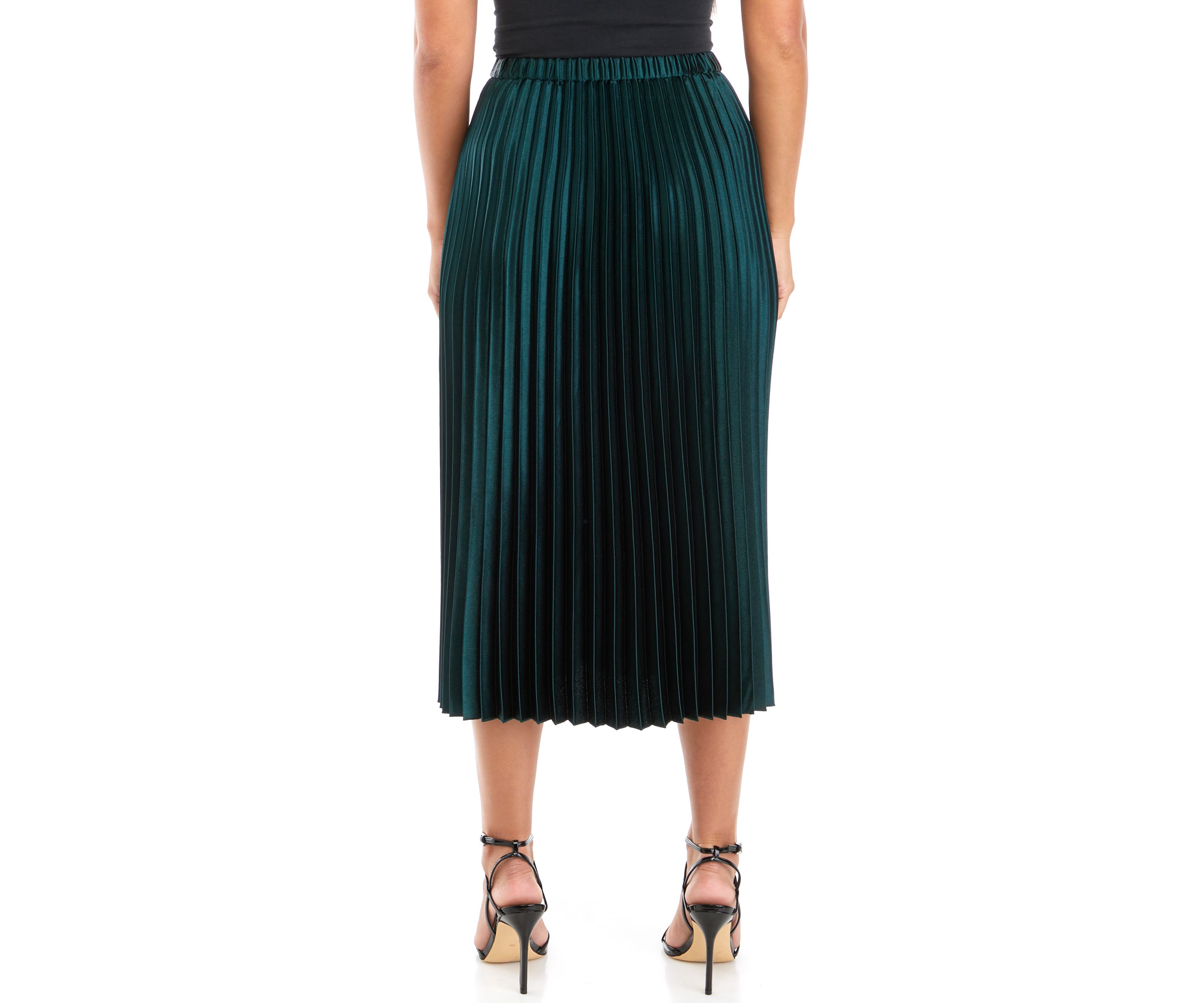 Petite Pull On Pleated Skirt