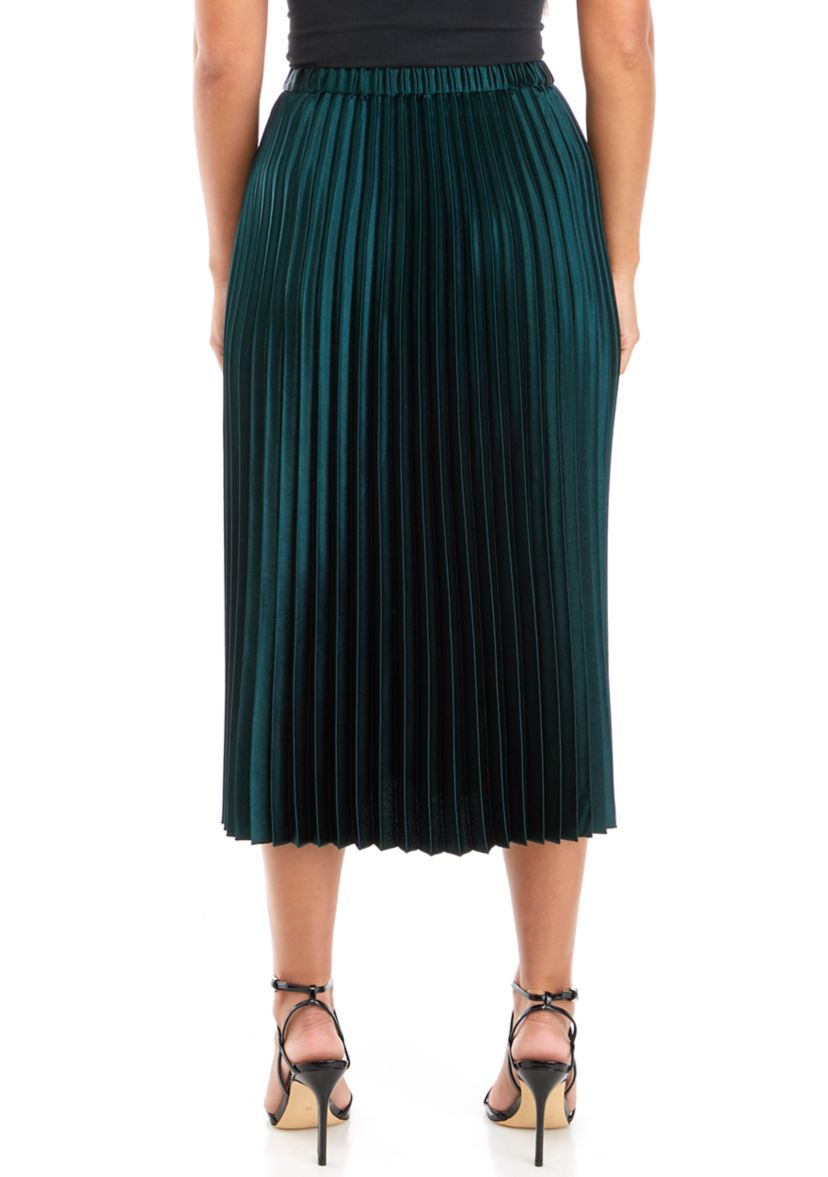 Petite Pull On Pleated Skirt