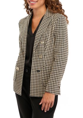 Anne Klein Women's Faux Double-Breasted Jacket, Anne Black, Xs