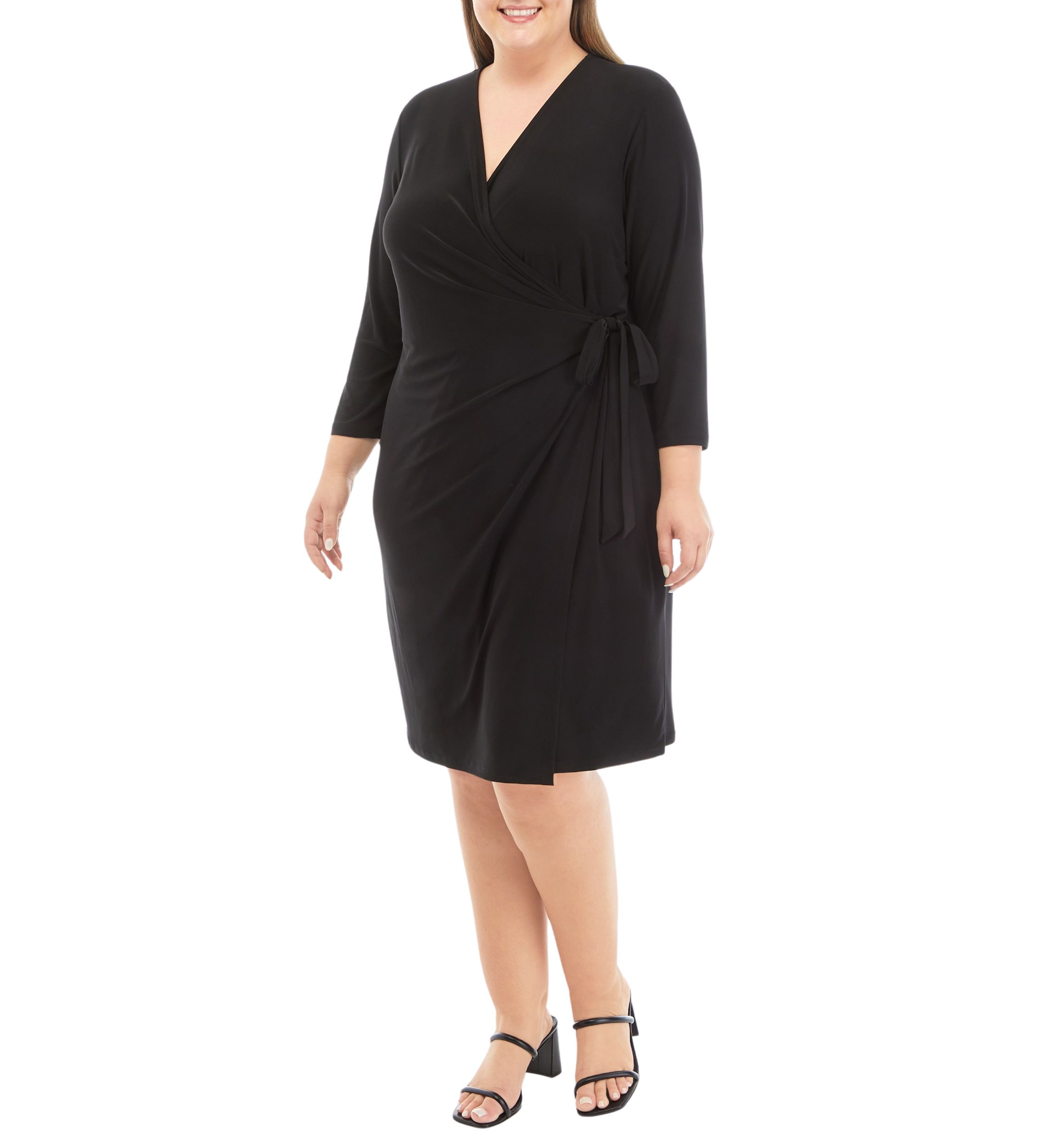 Plus Size Classic Wrap Dress