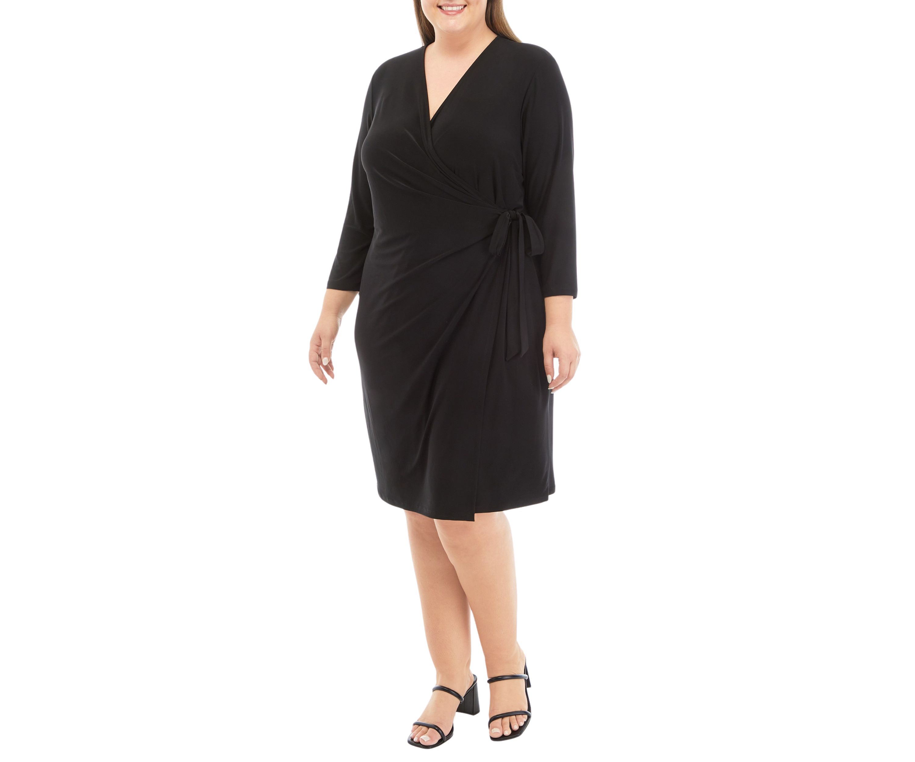Plus Size Classic Wrap Dress
