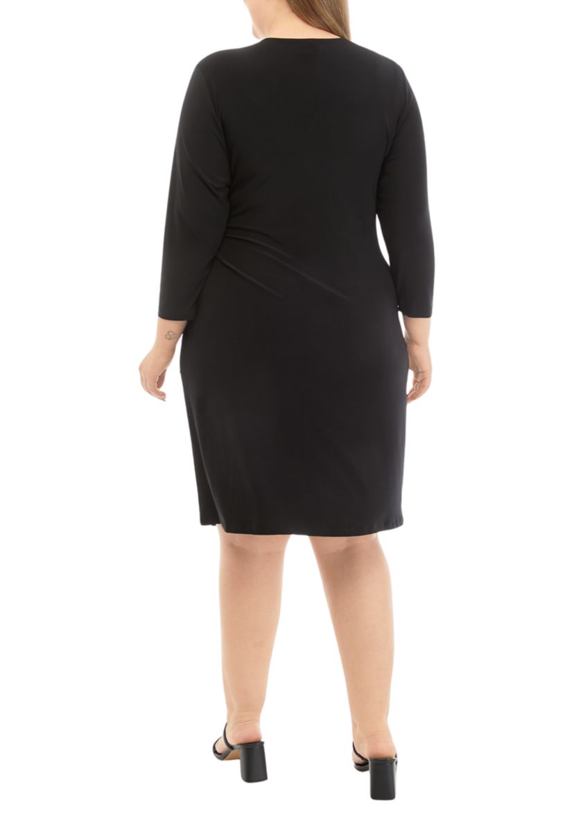 Plus Size Classic Wrap Dress