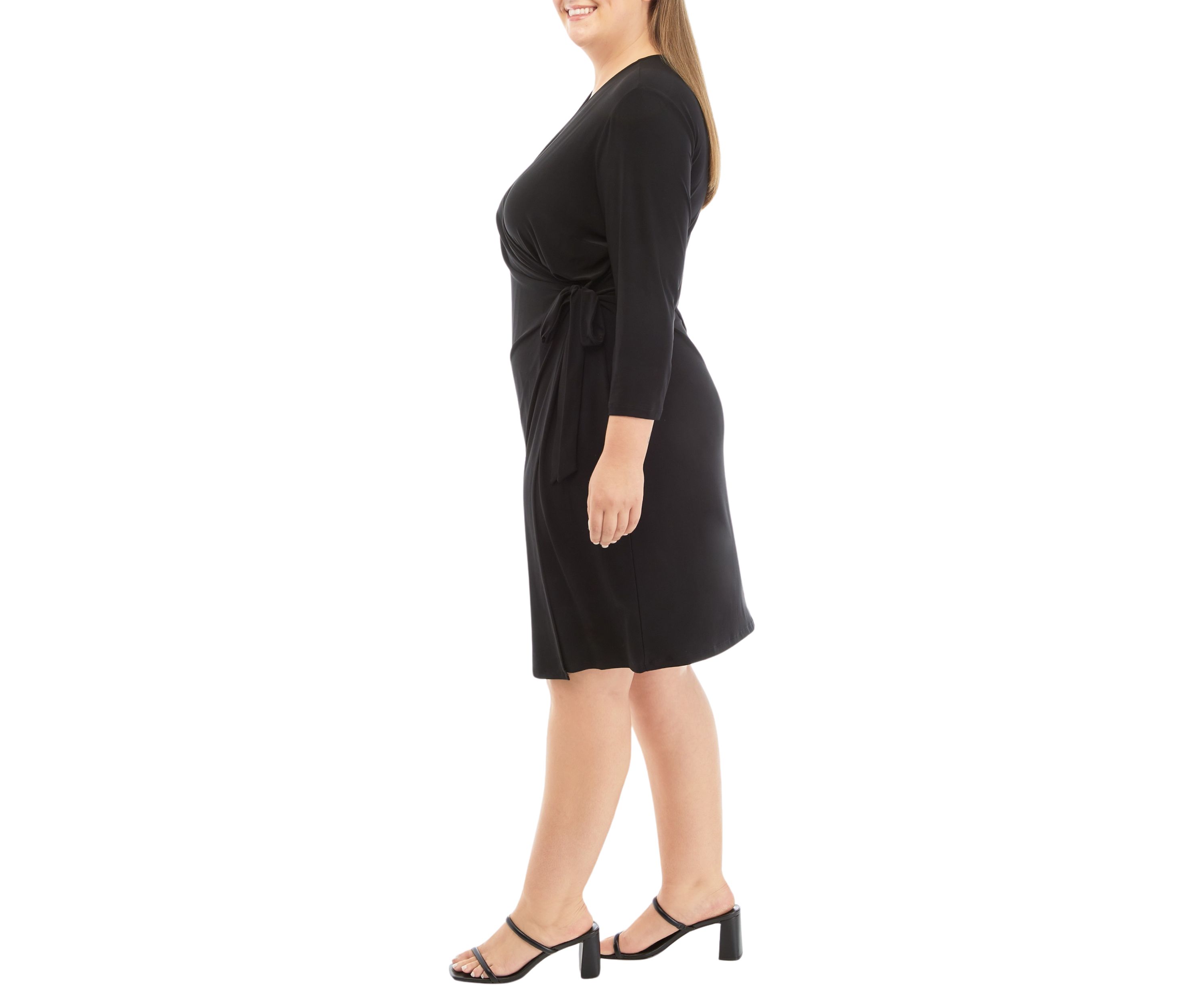 Plus Size Classic Wrap Dress