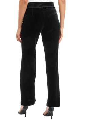 Women's Pull On Wide Leg Velour Pants