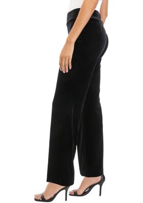 Women's Pull On Wide Leg Velour Pants